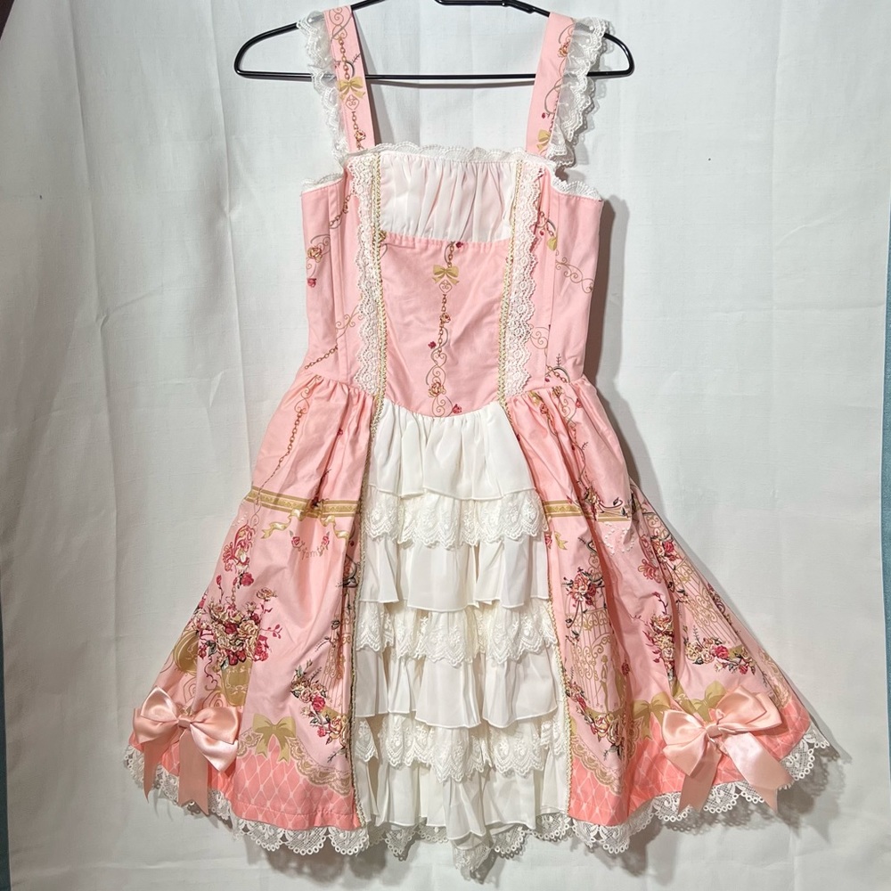 Infanta Pink Love and Canary JSK Lolita Dress Jumper